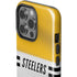 NFL Pittsburgh Steelers White Striped iPhone 15 Pro Impact Case